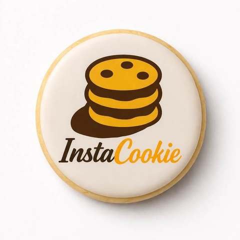 Printed shortbread cookie